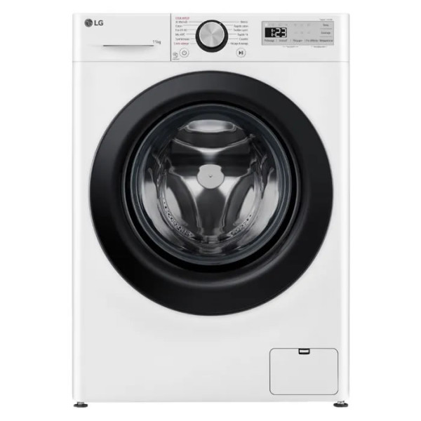 Lave-linge hublot - LG - F14R15WHS - AI DirectDrive™ - Programme Vapeur - 11 kg